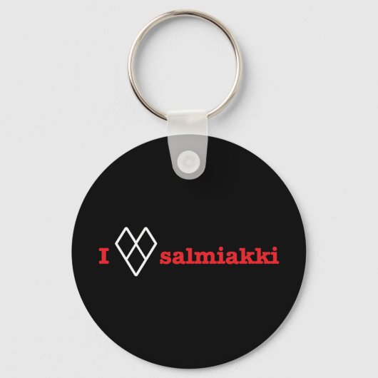 Ik hou van salmiakki sleutelhanger (Voorkant)