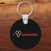 Ik hou van salmiakki sleutelhanger (Voorkant)