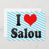 Ik hou van Salou, Spanje. Me Encanta Salou, Spanje Briefkaart (Voorkant / Achterkant)