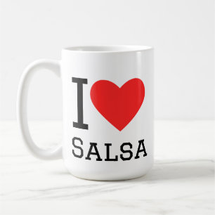 Ik hou van salsa koffiemok