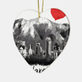 Ik hou van Salt Lake City Keramisch Ornament (Links)