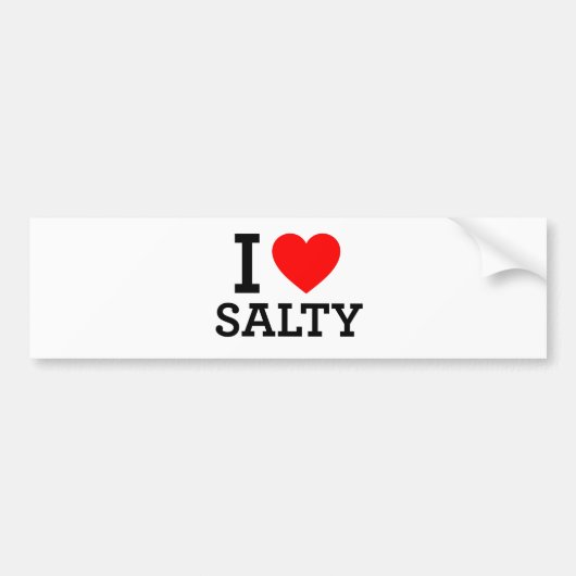 Ik hou van Salty Bumpersticker (Voorkant)