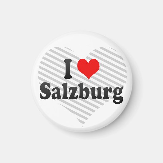 Ik hou van Salzburg, Oostenrijk Magneet (Voorkant)