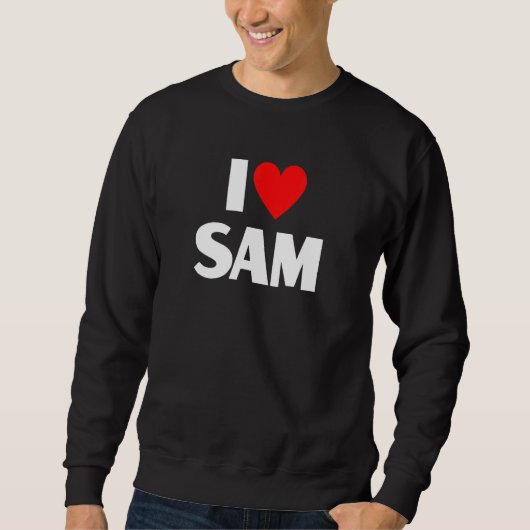 Ik hou van Sam I Heart Sam Trui (Voorkant)