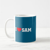 Ik hou van sam koffiemok (Links)