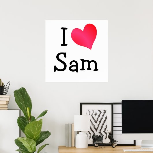 Ik hou van Sam Poster (Thuiskantoor)