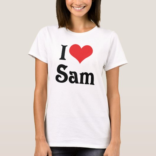 Ik hou van Sam T-shirt (Voorkant)