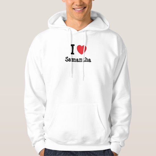 Ik hou van Samantha hart T-Shirt (Voorkant)