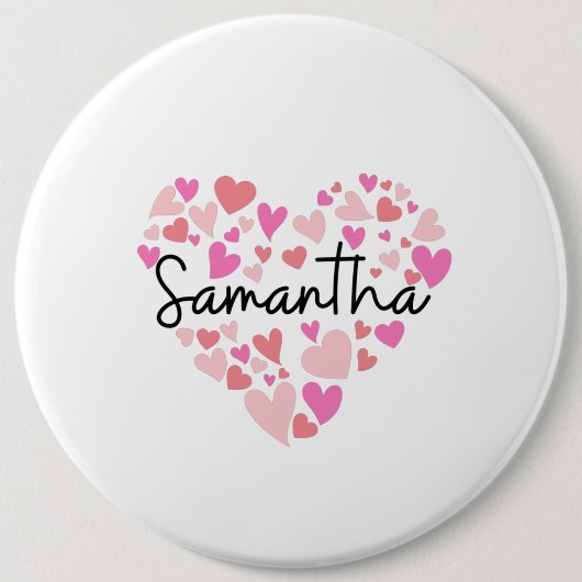 Ik hou van Samantha Ronde Button 6,0 Cm (Voorkant)
