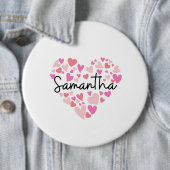 Ik hou van Samantha Ronde Button 6,0 Cm (In situ)