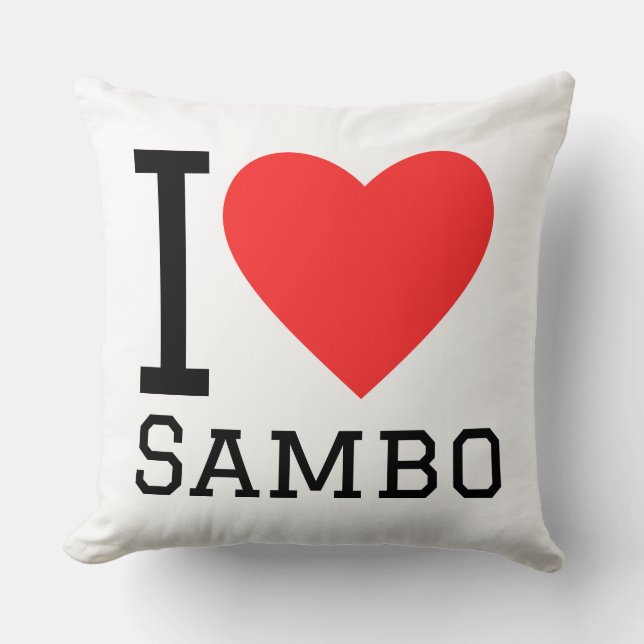 Ik hou van sambo kussen (Voorkant)