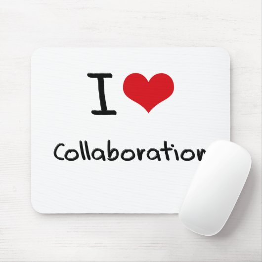 Ik hou van samenwerking muismat (Met muis)