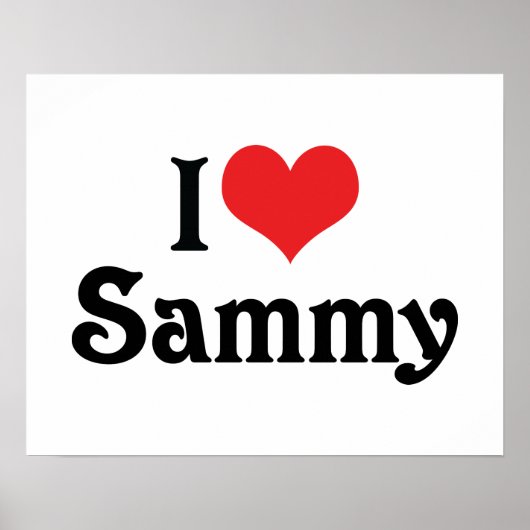 Ik hou van Sammy Poster (Voorkant)