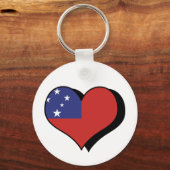 Ik hou van Samoa Sleutelhanger (Voorkant)