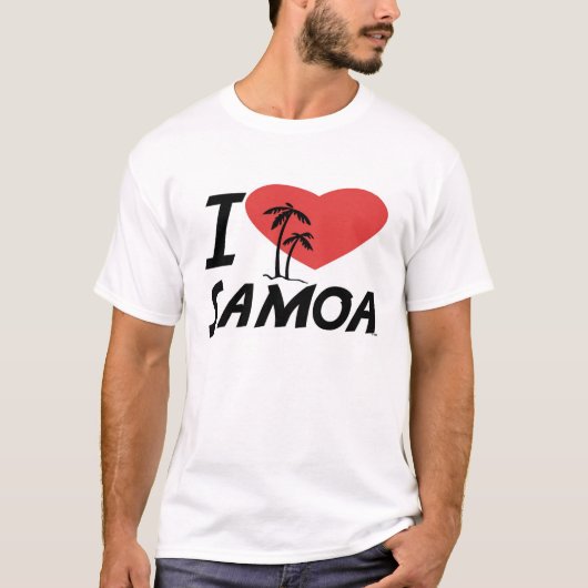 Ik hou van Samoa T-shirt (Voorkant)