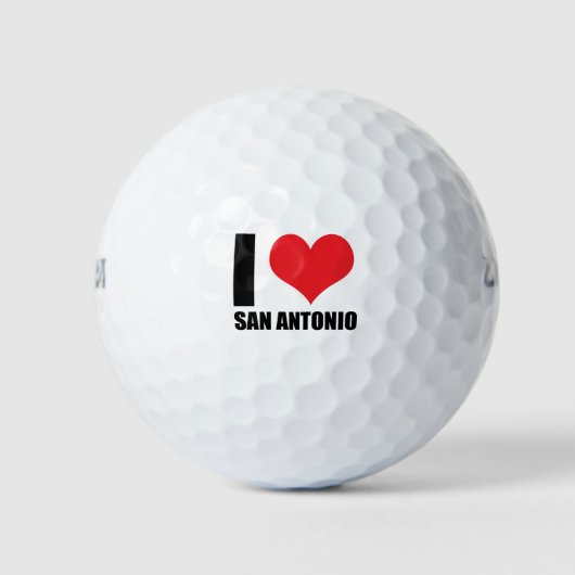 Ik hou van San Antonio Golfballen (Voorkant)