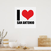 Ik hou van San Antonio Poster (Keuken)