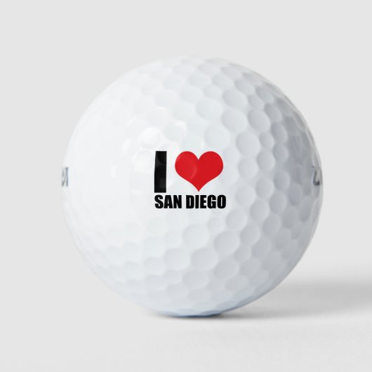 Ik hou van San Diego Golfballen (Voorkant)