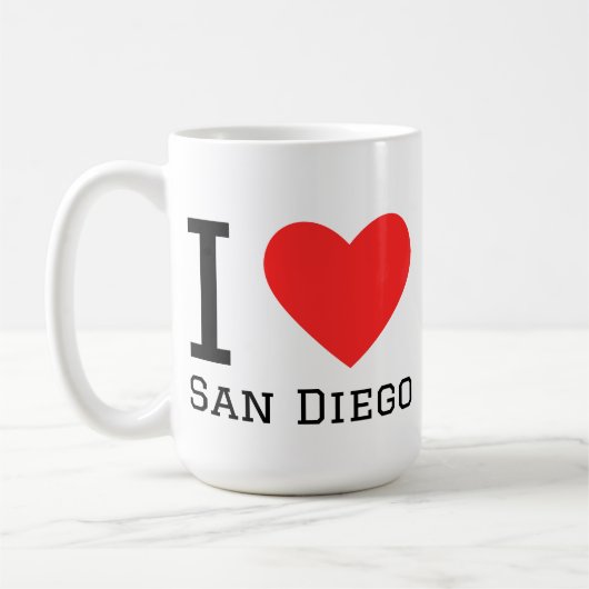 Ik hou van San Diego Koffiemok (Links)