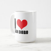 Ik hou van San Diego Koffiemok (Voorkant links)