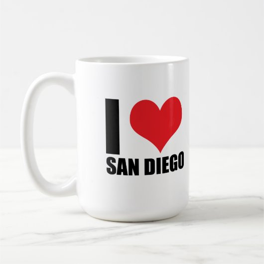 Ik hou van San Diego Koffiemok (Links)
