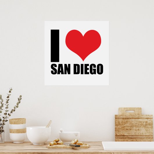 Ik hou van San Diego Poster (Keuken)
