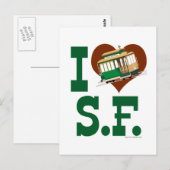 Ik hou van San Francisco Cable Cars Briefkaart (Voorkant / Achterkant)