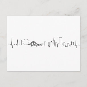 Ik hou van San Francisco in een uitzonderlijke ecg Briefkaart