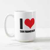 Ik hou van San Francisco Koffiemok (Links)
