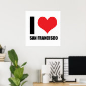 Ik hou van San Francisco Poster (Thuiskantoor)