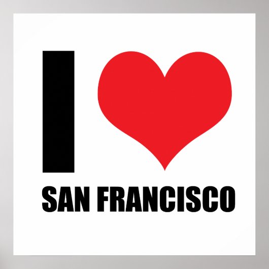 Ik hou van San Francisco Poster (Voorkant)