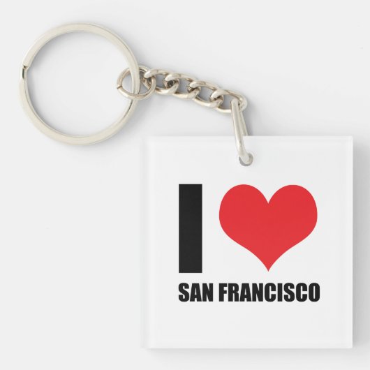 Ik hou van San Francisco Sleutelhanger (voorkant)
