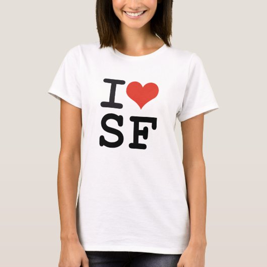 Ik hou van San Francisco T-shirt (Voorkant)