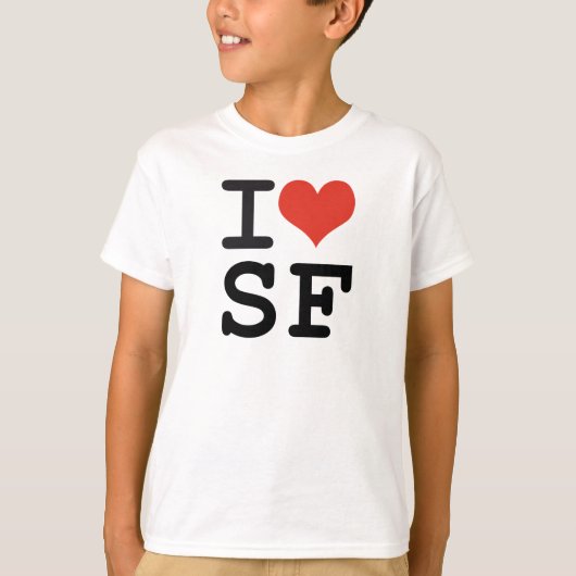 Ik hou van San Francisco T-shirt (Voorkant)
