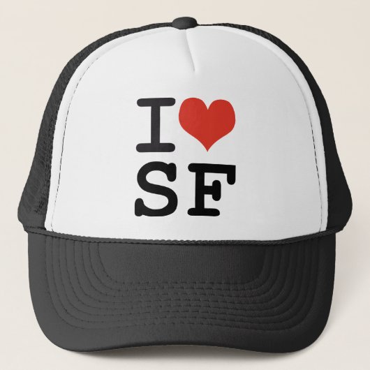 Ik hou van San Francisco Trucker Pet (Voorkant)