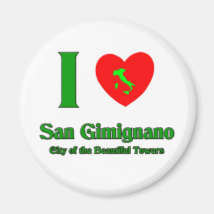 Ik hou van San Gimignano Italië Magneet
