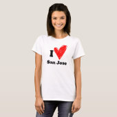 Ik hou van San Jose T-shirt (Voorkant volledig)