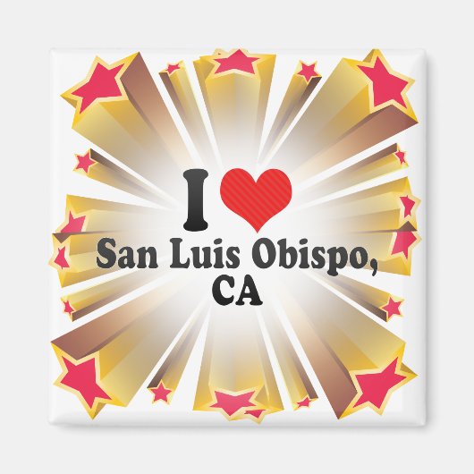 Ik hou van San Luis Obispo,+CA Magneet (Voorkant)