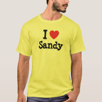 Ik hou van Sandy-hart op maat