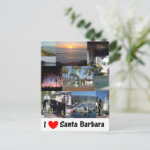 Ik hou van Santa Barbara Briefkaart (Staand voorkant)
