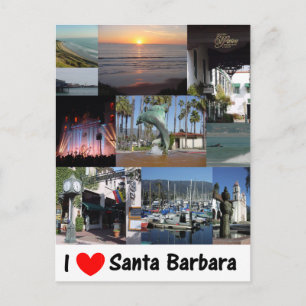 Ik hou van Santa Barbara Briefkaart
