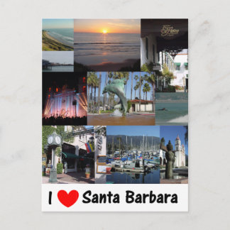 Ik hou van Santa Barbara Briefkaart