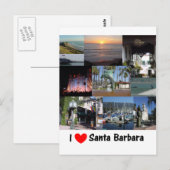 ik hou van santa barbara.png briefkaart (Voorkant / Achterkant)