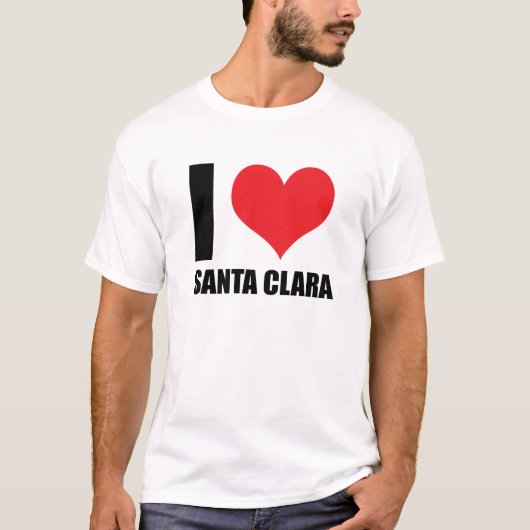 Ik hou van Santa Clara T-shirt (Voorkant)