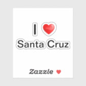 Ik hou van Santa Cruz Sticker (Vel)