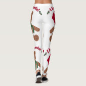 Ik hou van Santa KerstTeddy Bear Leggings (Achterkant)
