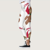 Ik hou van Santa KerstTeddy Bear Leggings (Links)