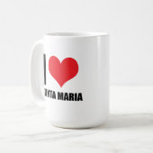 Ik hou van Santa Maria Koffiemok (Voorkant links)