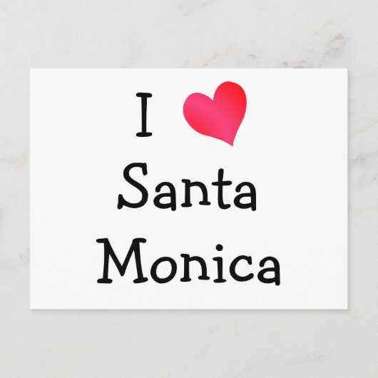 Ik hou van Santa Monica Briefkaart (Voorkant)