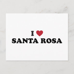Ik hou van Santa Rosa California Briefkaart
